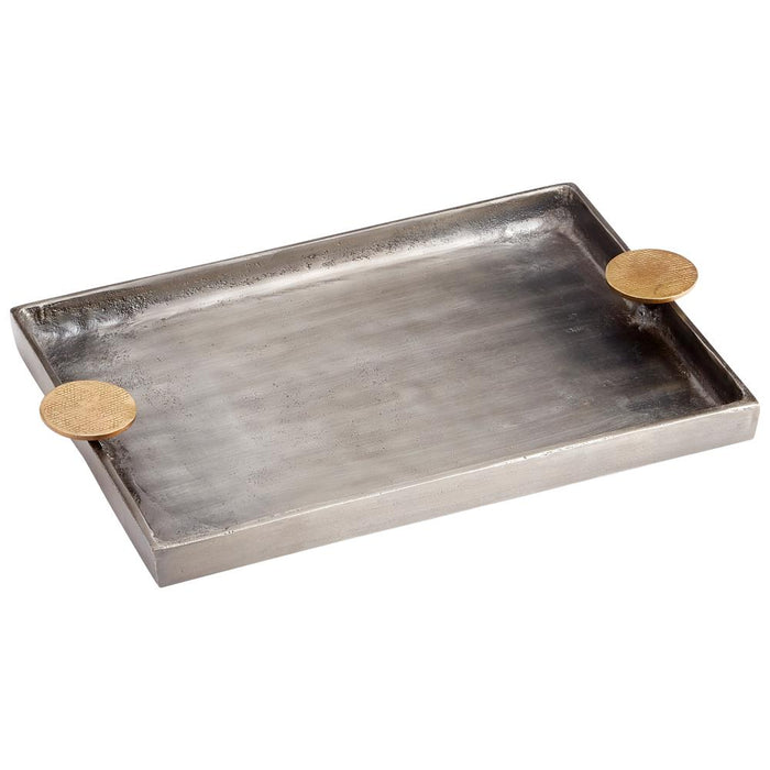 Cyan Design Obscura Tray Silver And Gold - Small