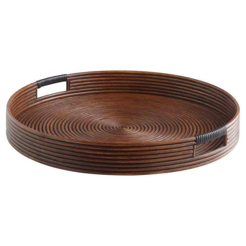 Cyan Design Papeete Round Tray Brown