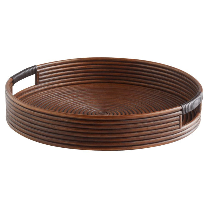 Cyan Design Papeete Round Tray Brown