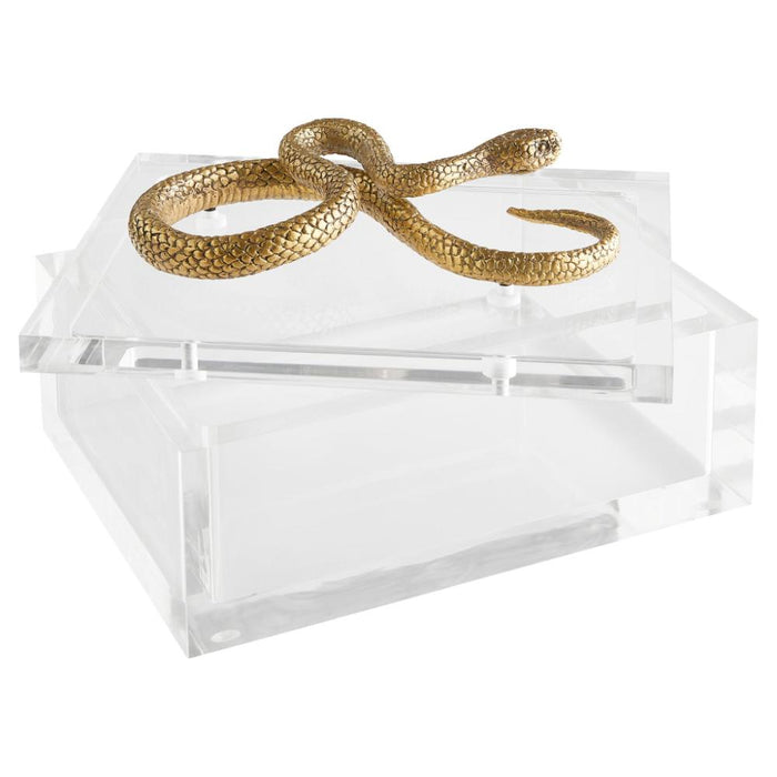 Cyan Design Snake Box Clear Brass