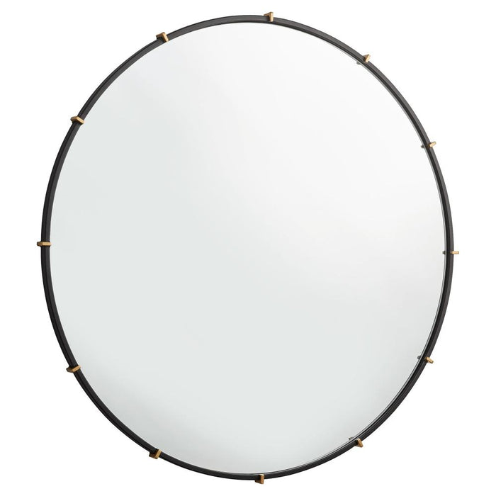 Cyan Design Klipp Round Mirror Black-Large