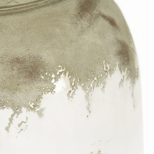 Distressed Off-White Large Vase (14A112) by Zentique