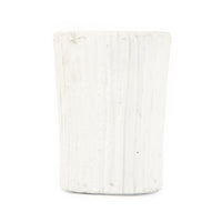 Distressed White Vase (10043S A148) by Zentique