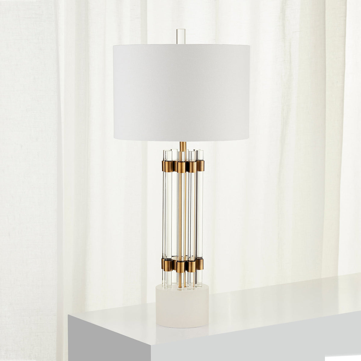 Kerberos Table Lamp|Brass by Cyan