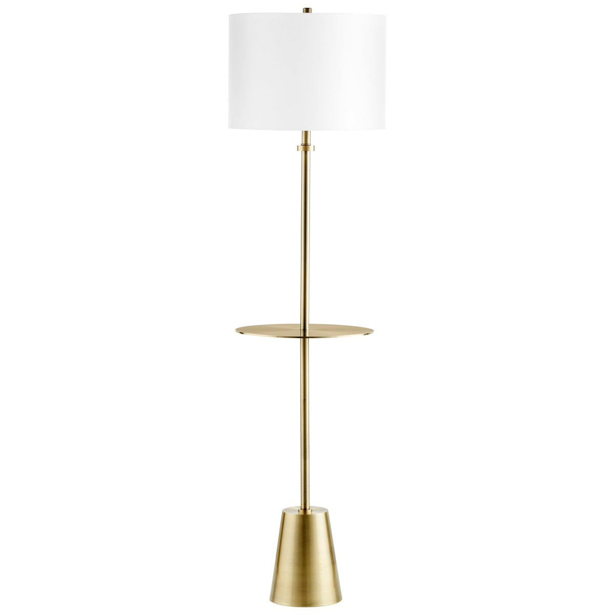 Peplum Floor Lamp | Brass by Cyan