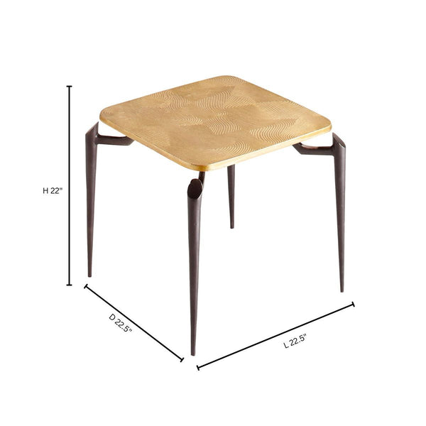Tarsal Side Table|Blk|Gld by Cyan