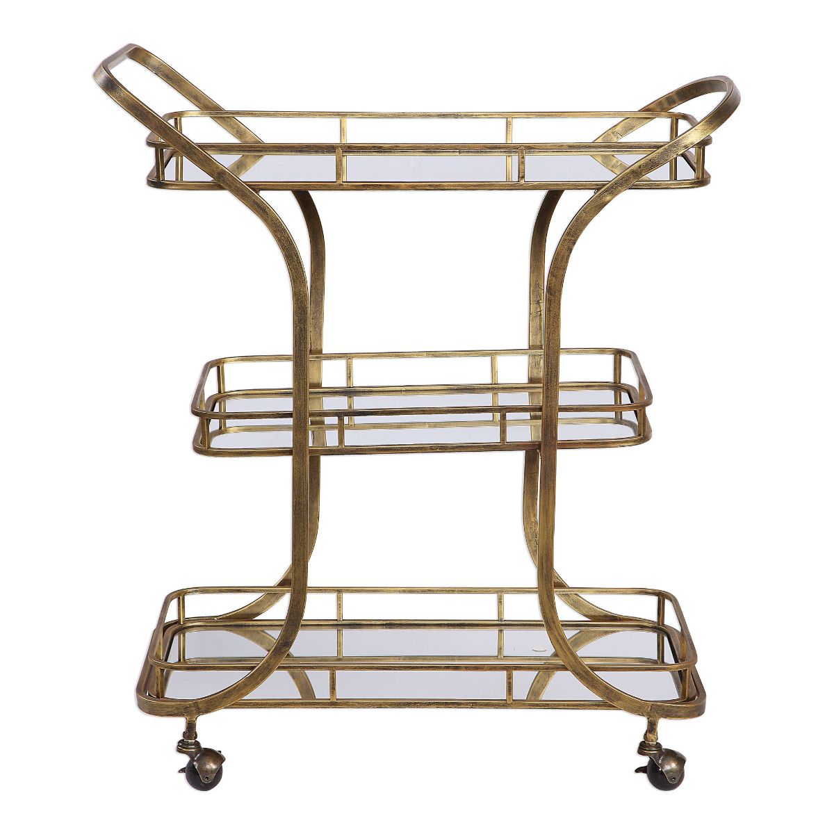 Uttermost Stassi Gold Serving Cart