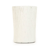 Distressed White Vase (10043L A148) by Zentique