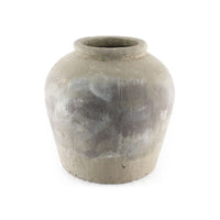 Distressed Grey Wash Jar (4869S A292) by Zentique