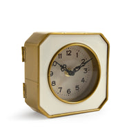 White and Gold Clock by Zentique