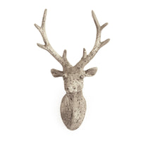 Distressed Grey Wash Deer Head (6552S A344) by Zentique