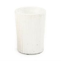 Distressed White Vase (10043S A148) by Zentique