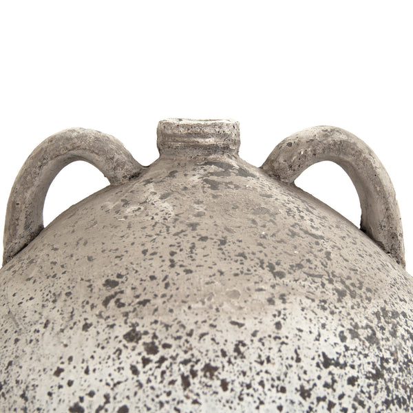 Distressed Grey Wash Vase (8563L A344) by Zentique
