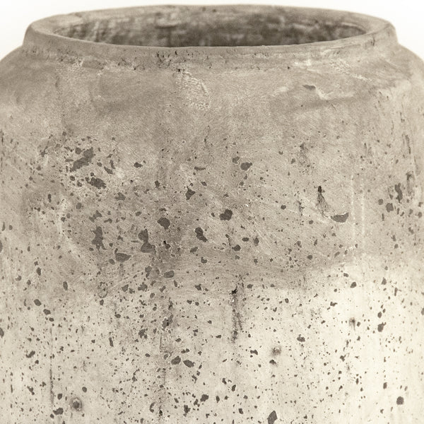 Distressed Grey Wash Vase (4974L A344) by Zentique