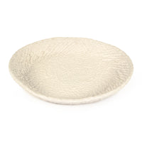 White Cross Weave Platter Small by Zentique