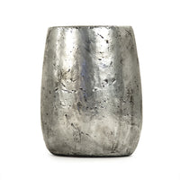 Distressed Metallic Silver Vase (9344M A840) by Zentique