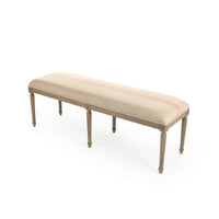 Louis Red Striped Bench by Zentique