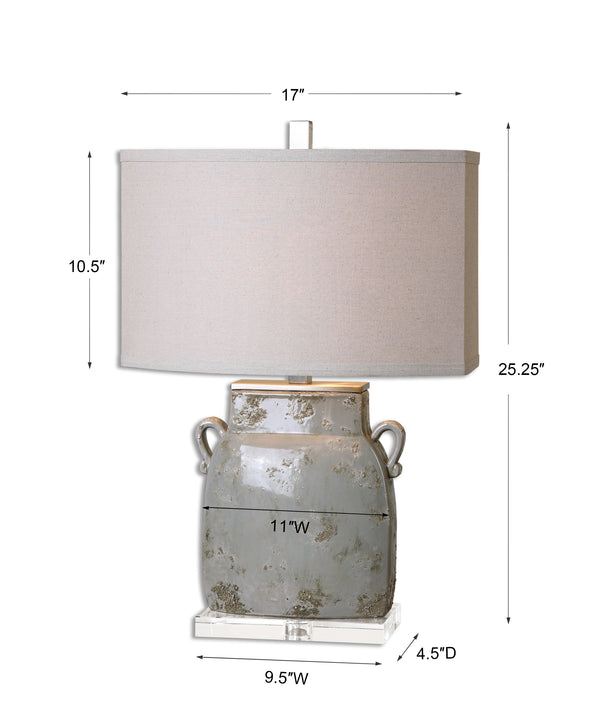 Uttermost Melizzano Ivory-Gray Table Lamp