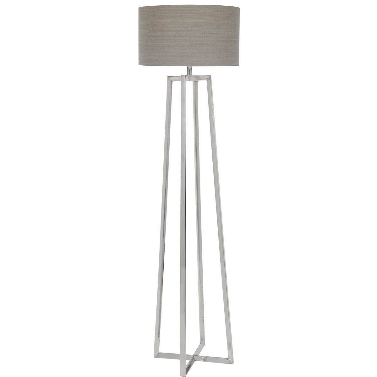 Uttermost Keokee Polished Nickel Floor Lamp