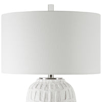 Uttermost Caelina Textured White Table Lamp