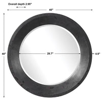 Uttermost Frazier Round Industrial Mirror