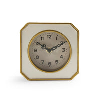 White and Gold Clock by Zentique