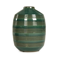 Distressed Emerald Vase Large by Zentique