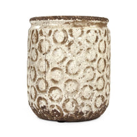 Distressed Off-White Vase Large by Zentique