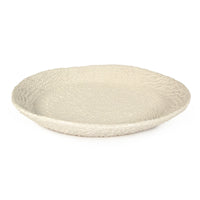 White Cross Weave Platter Small by Zentique