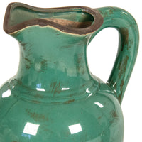 Distressed Green Pitcher Small by Zentique