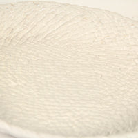 White Cross Weave Platter Small by Zentique