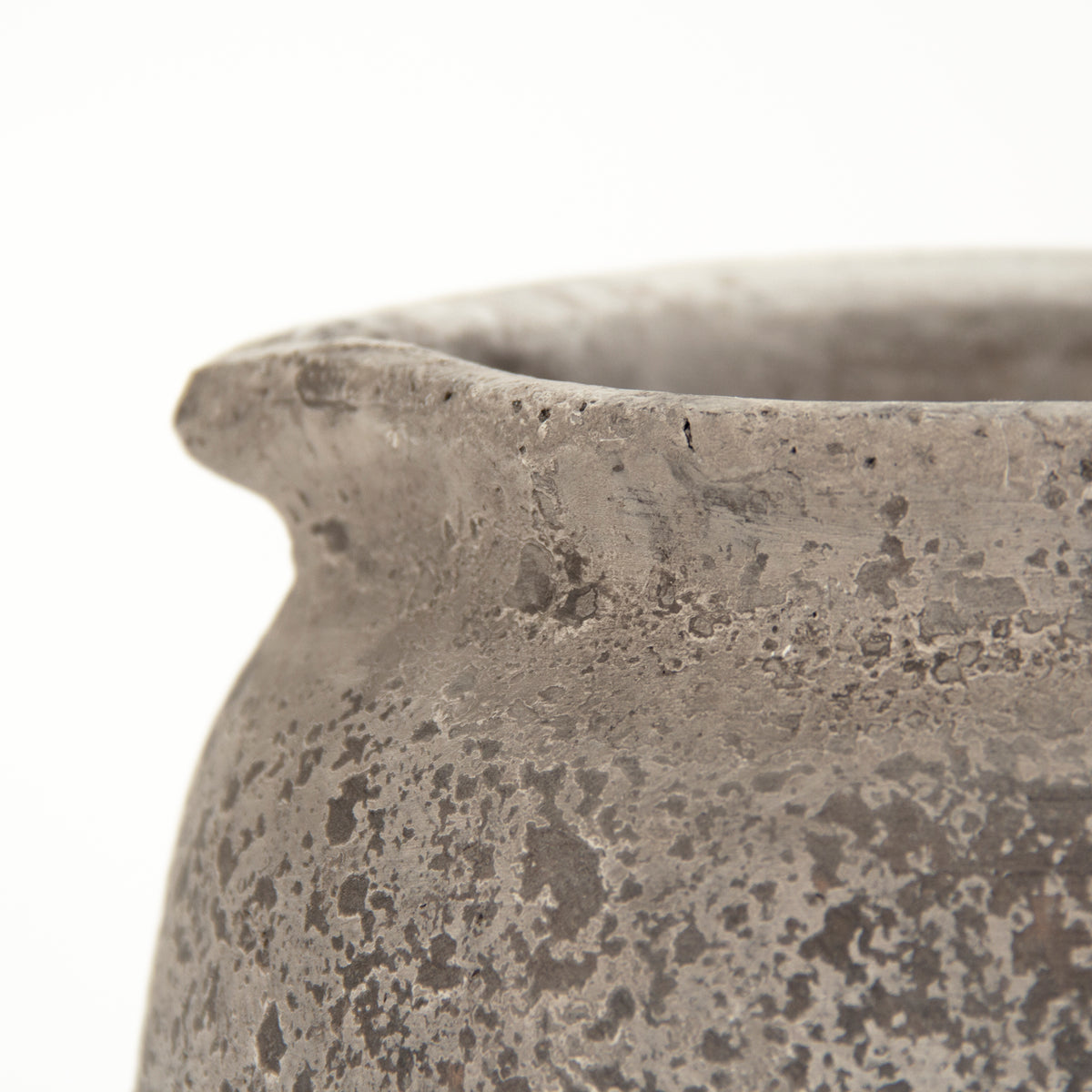 Distressed Grey Wash Vase (8562L A344) by Zentique