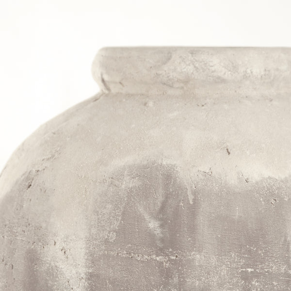 Distressed Grey Wash Jar (4871L A292) by Zentique