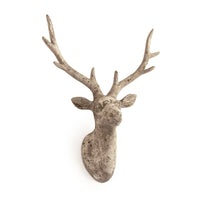 Distressed Grey Wash Deer Head (6552L A344) by Zentique