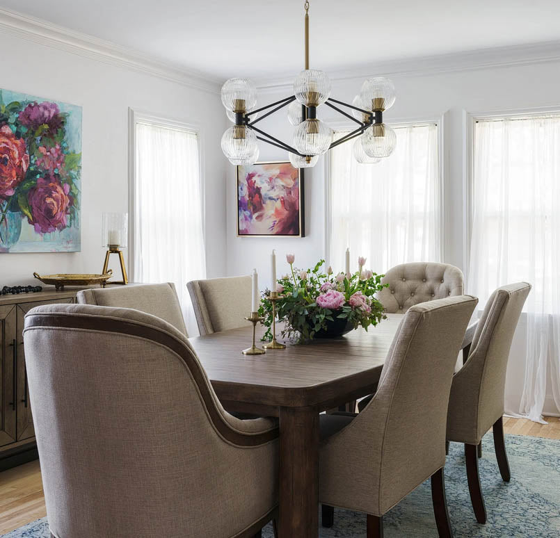 How to Select the Right Size Chandelier for Your Dining Room