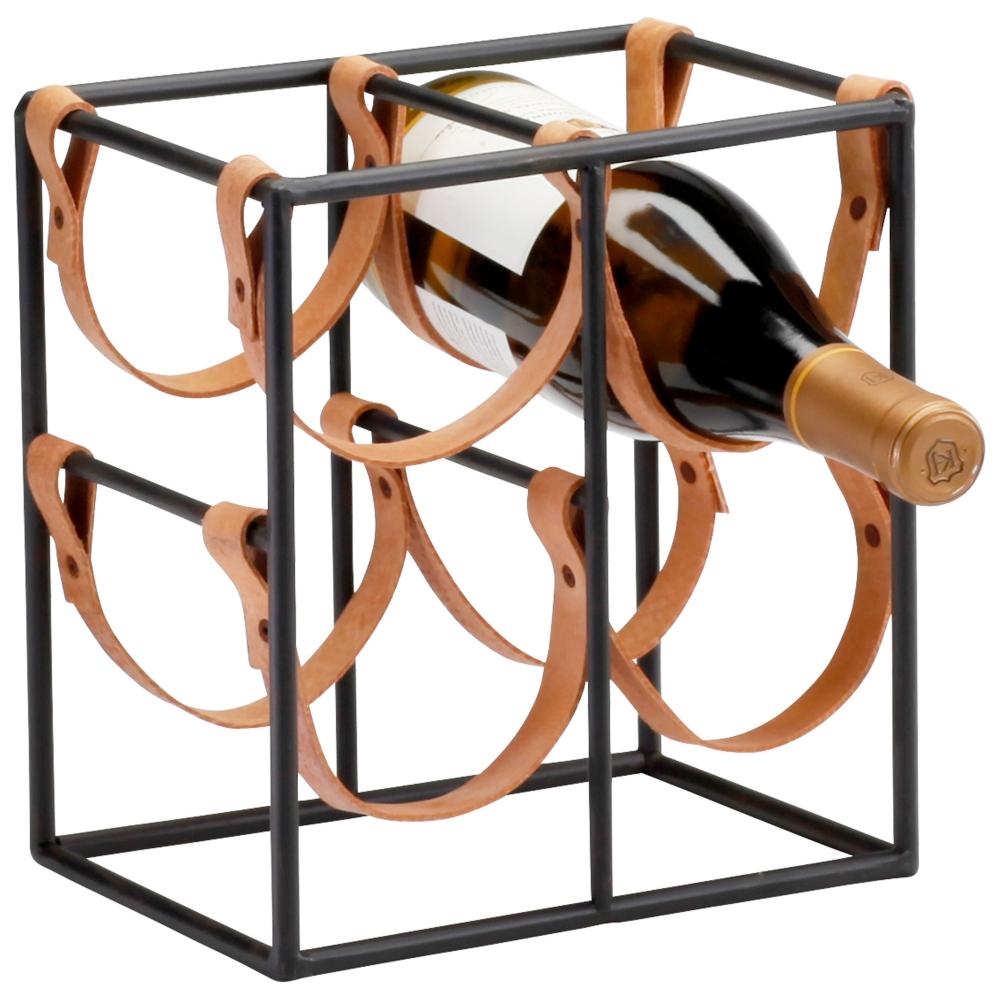 Cyan Design Brighton Wine Holder Raw Steel - Small