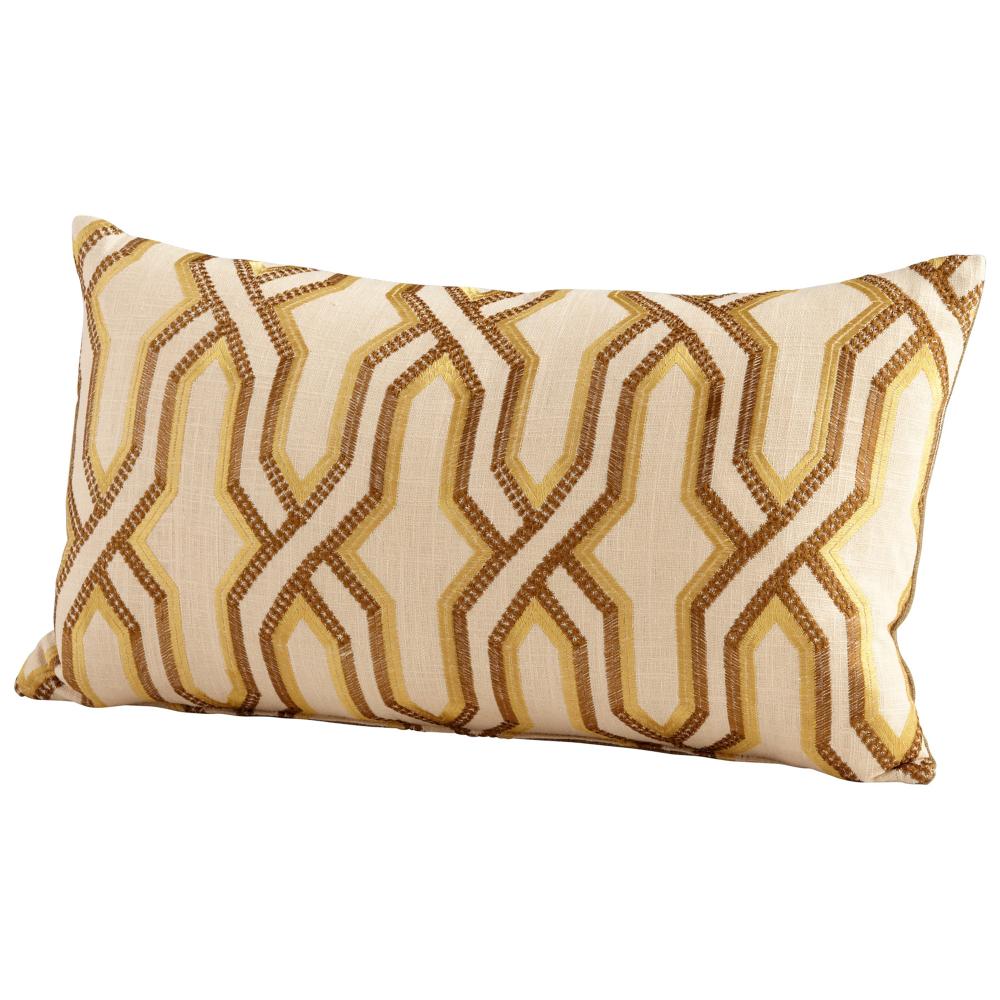 Cyan Design Twist And Turn Pillow Yellow