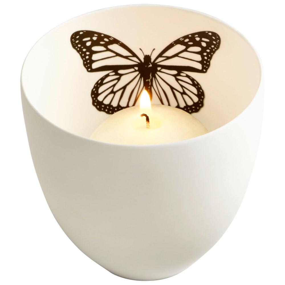 Cyan Design Petalouda Candleholder White - Medium