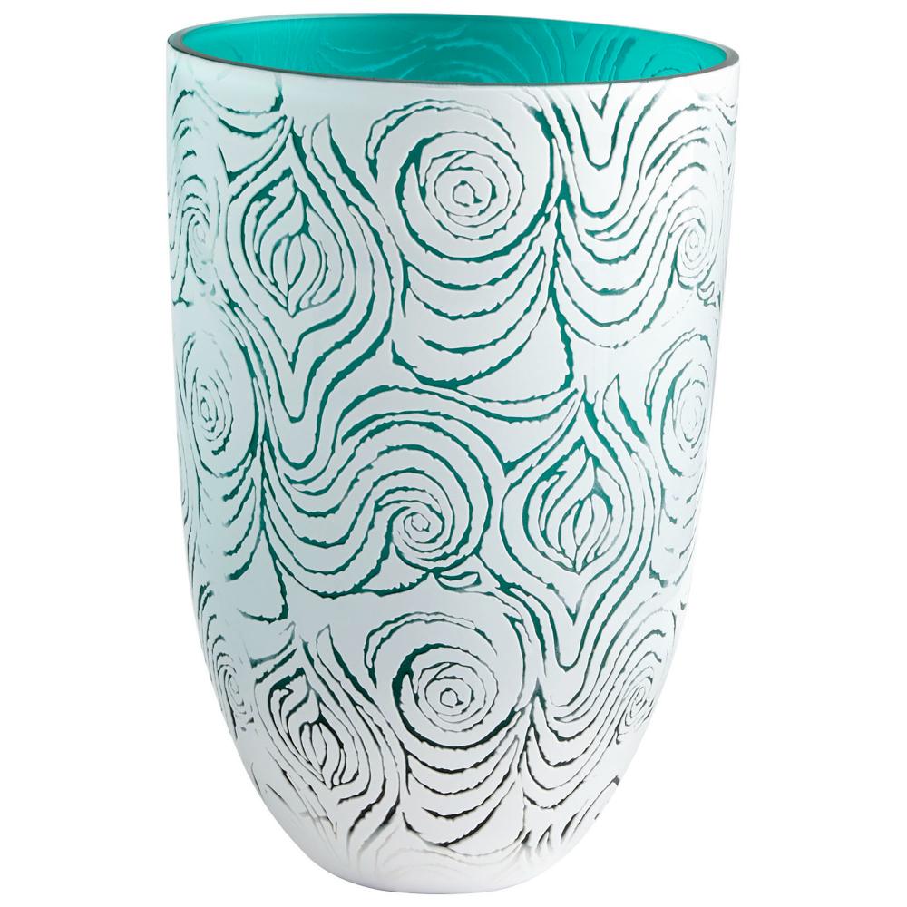 Cyan Design Destin Vase White And Green - Large