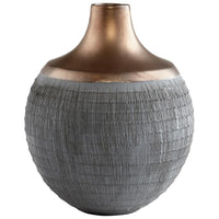 Cyan Design Osiris Vase Charcoal Grey And Bronze