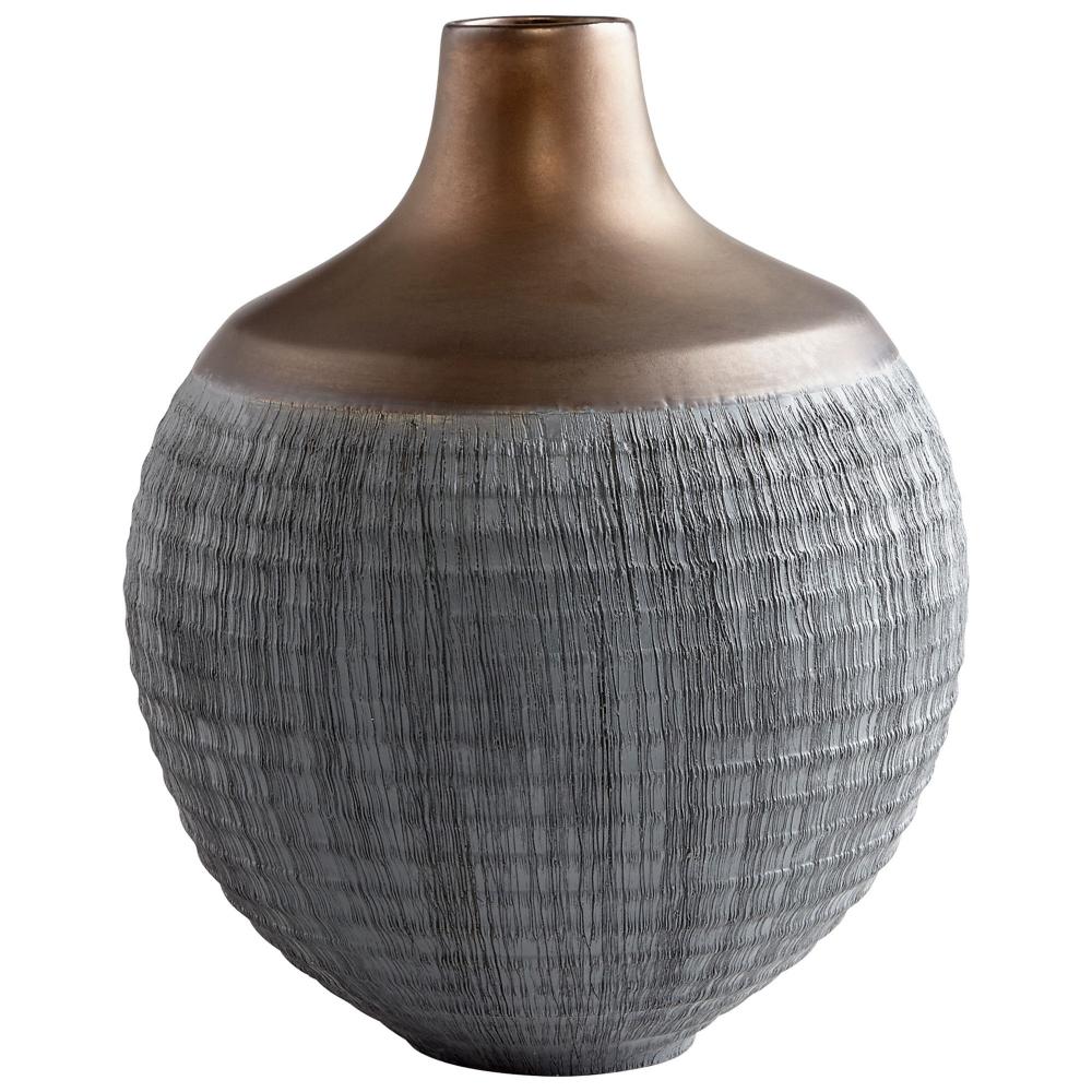 Cyan Design Osiris Vase Charcoal Grey And Bronze