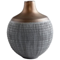 Cyan Design Osiris Vase Charcoal Grey And Bronze