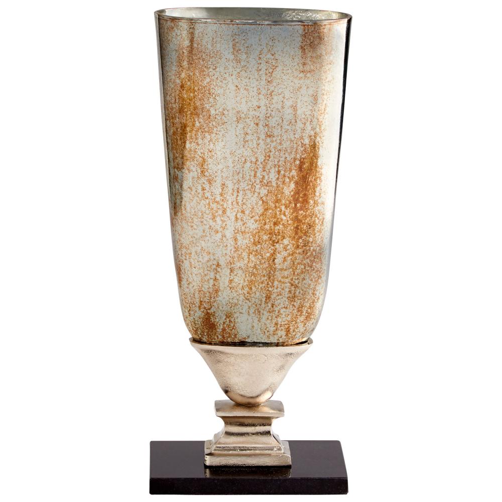 Cyan Design Chalice Vase - Verdi Platinum Glass - Small