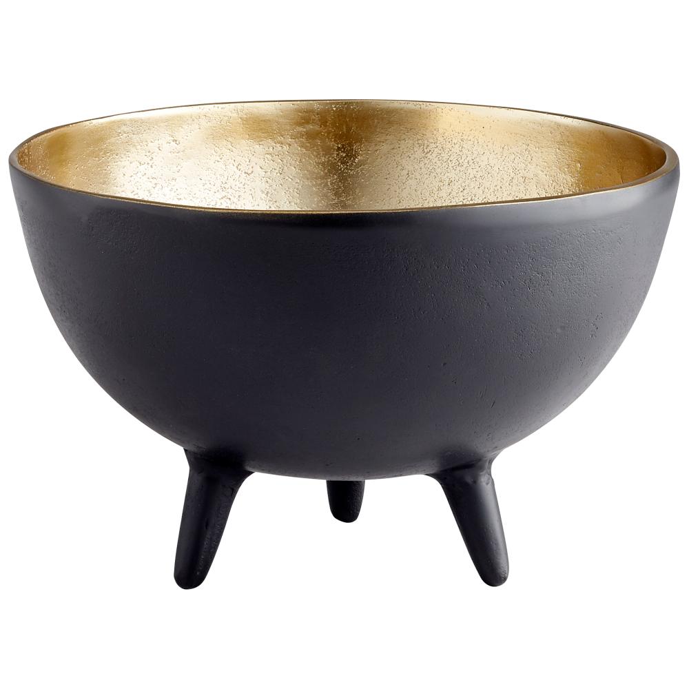 Cyan Design Inca Bowl Matt Black And Gold - Small