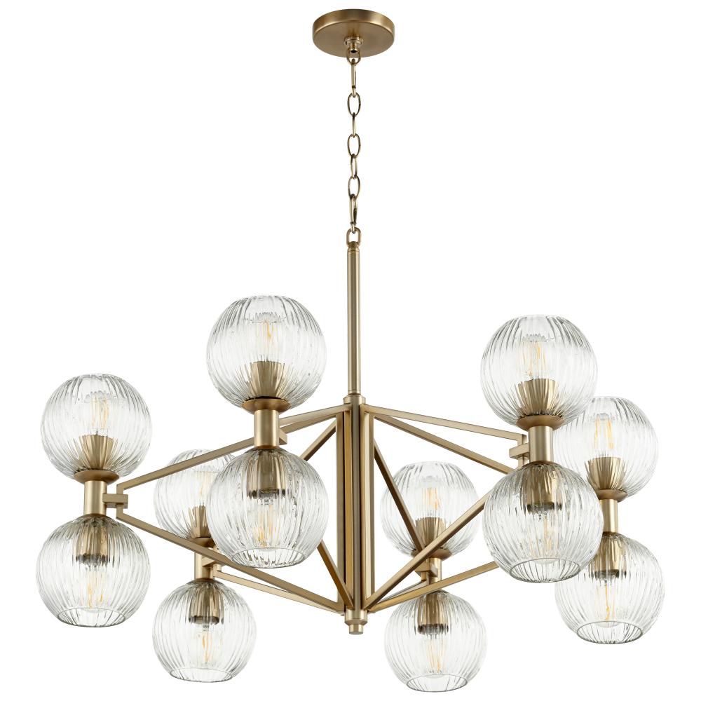 Cyan Design Helios Chandelier Aged Brass