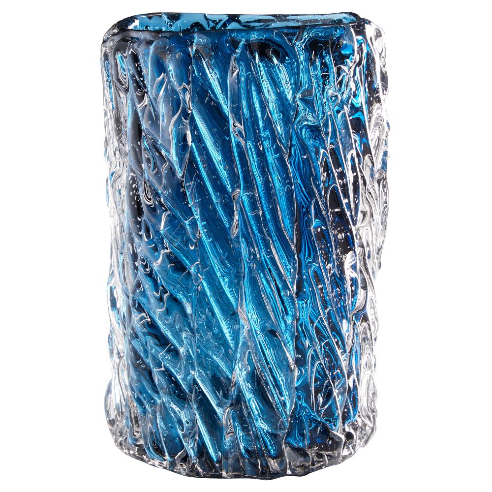 Cyan Design Thorough Vase Blue Clear