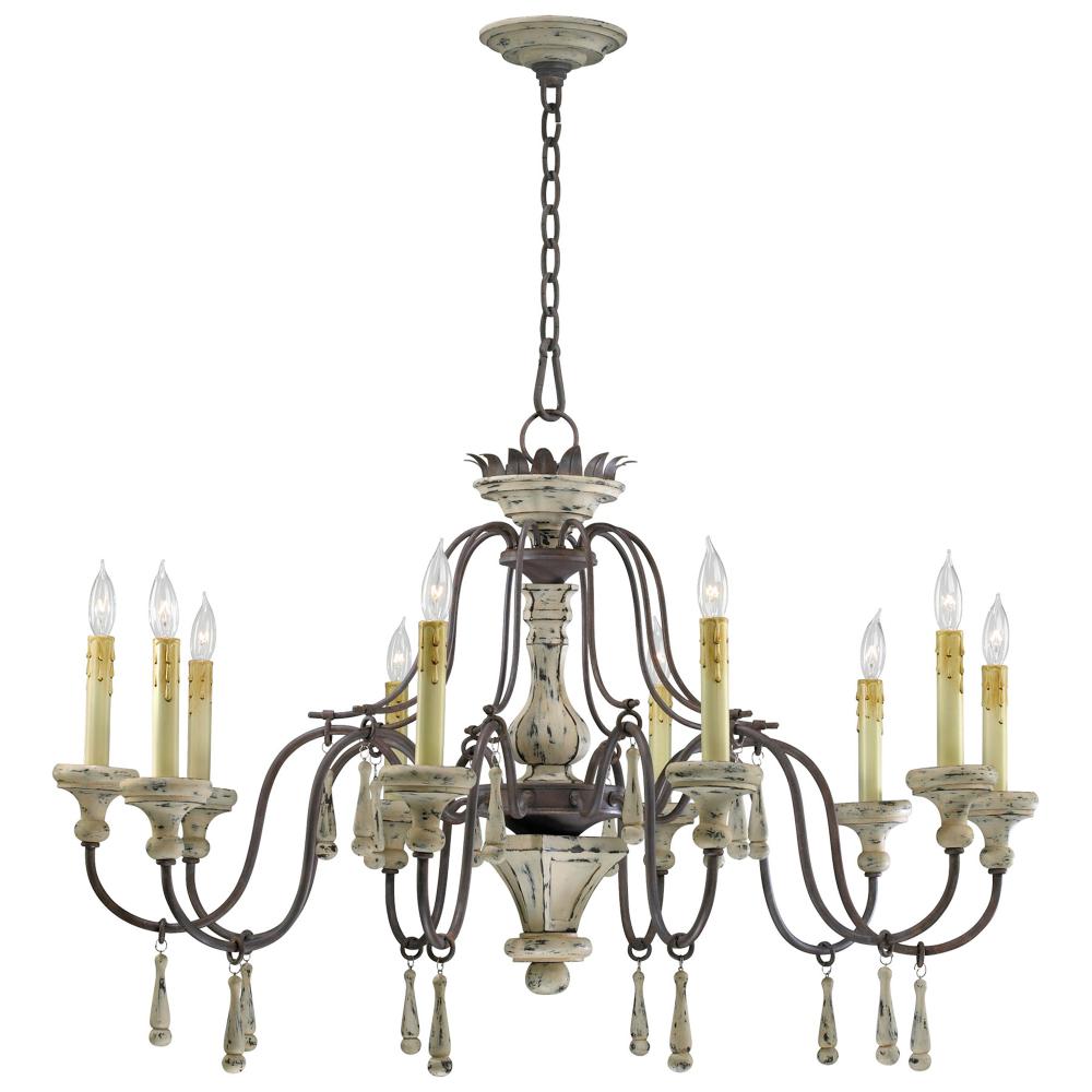 Cyan Design Provence Chandelier 10-Light Carriage House