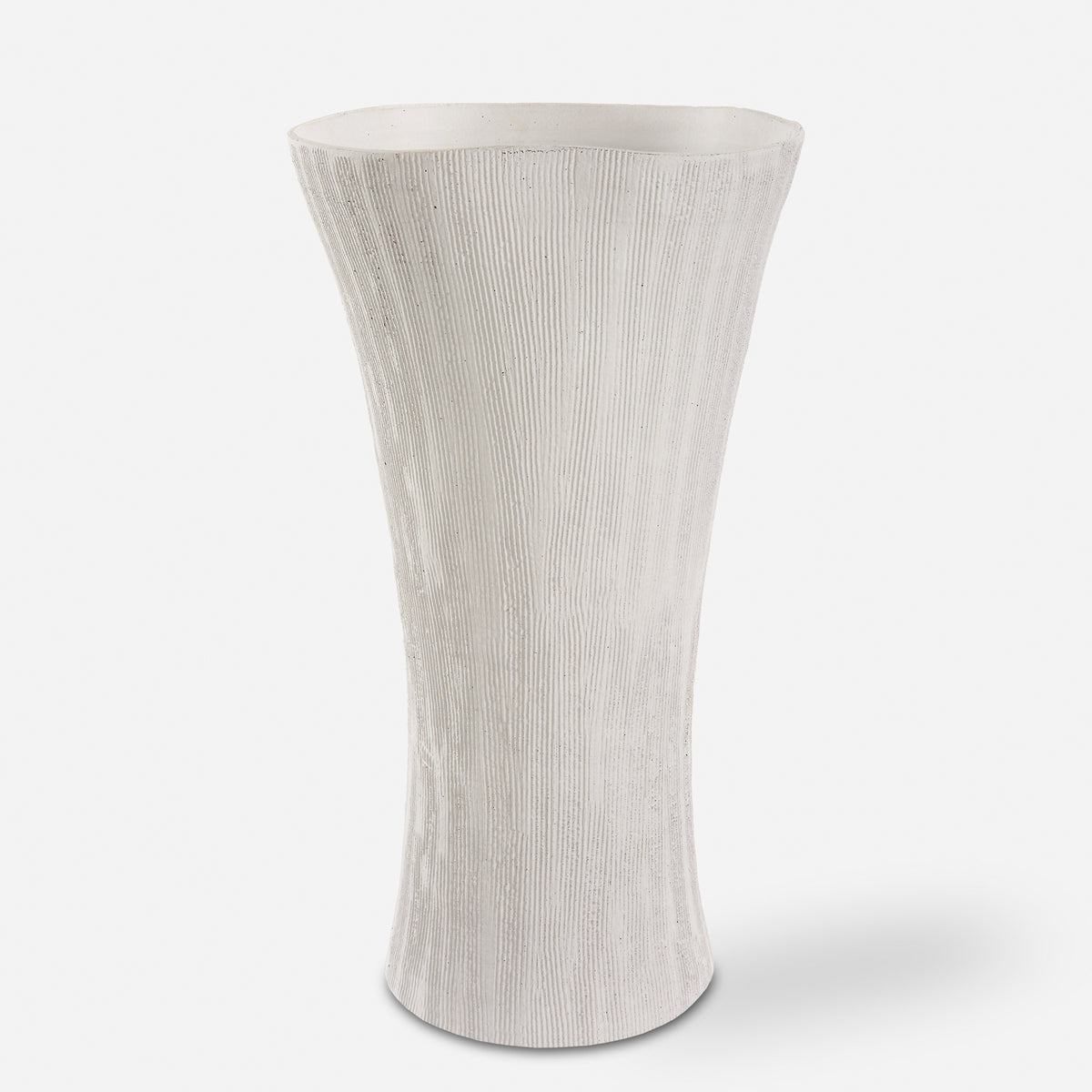 Uttermost Floreana White Vase