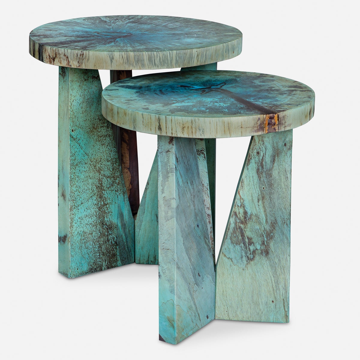 Uttermost Nadette Blue Nesting Tables, S/2