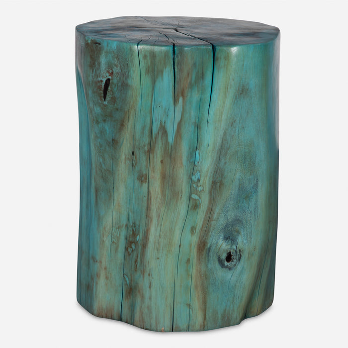 Uttermost Habitat Blue Accent Stool